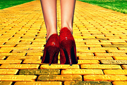 yellow brick road ruby stilletos