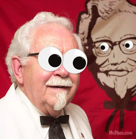 Colonel Sanders Googly Eyes