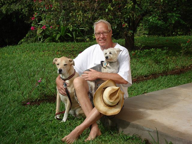 Me, Sedona and Derby shortly after arriving in Costa Rica.